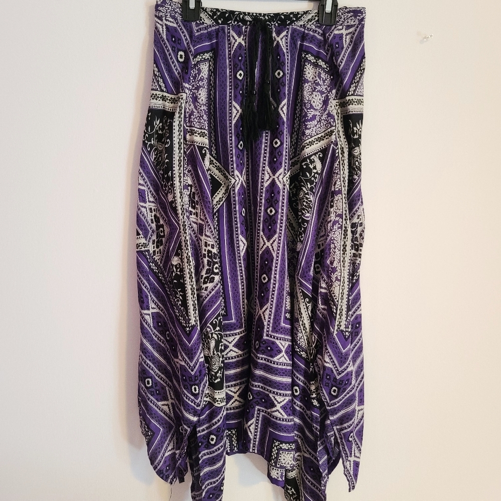 Purple Handkerchief Skirt